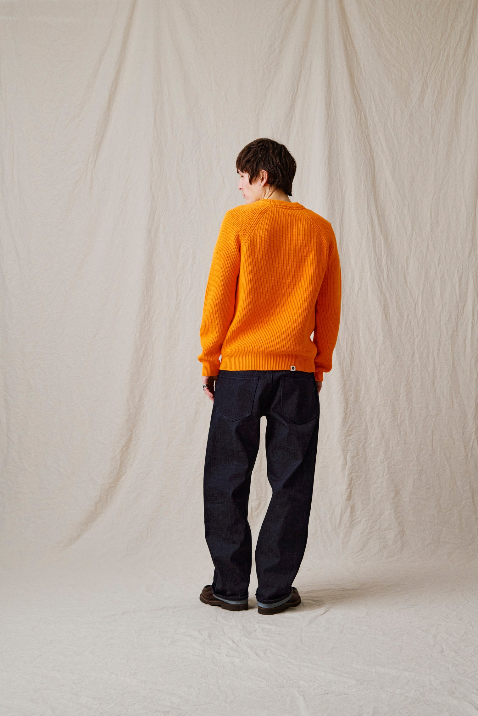 AKSUNE PATENT KNIT - Orange Tiger