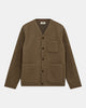 AKSIGURD BOILED WOOL OVERSHIRT - Incense