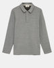 AKSØREN POLO SWEAT - Light grey mel