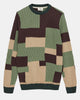 AKSUNE PATCHWORK KNIT - Forest night