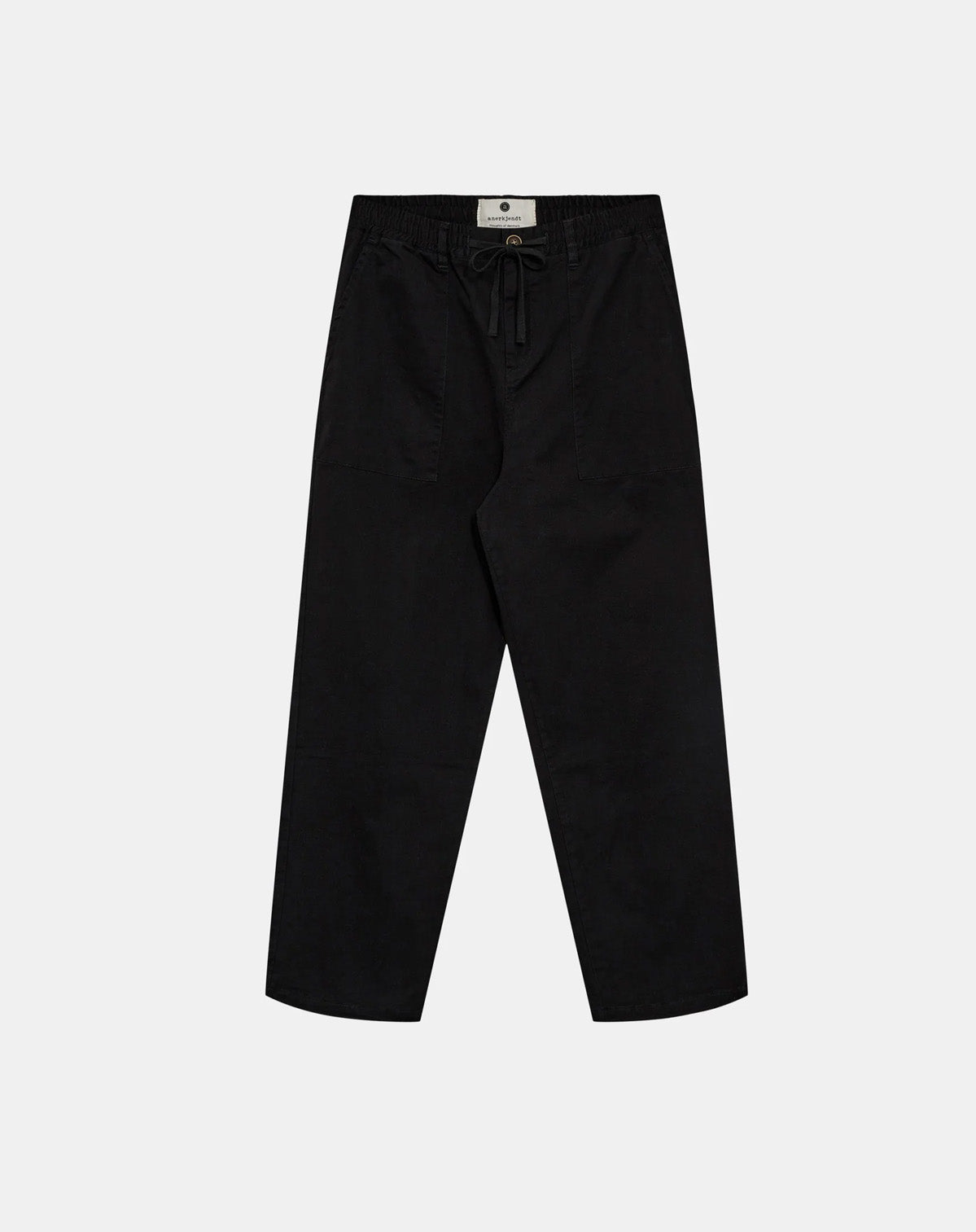 AKJAKOB FATIQUE PLEAT COTTON PANTS - Caviar