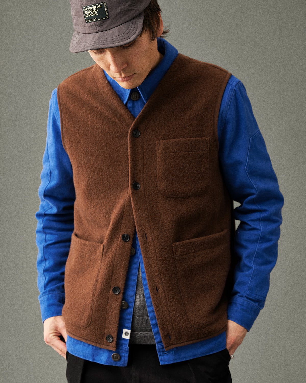 AKOSCAR TWILL OVERSHIRT - Nautical Blue