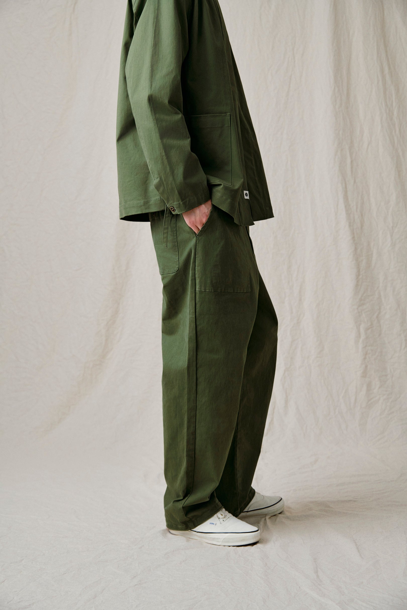 AKJESPER KIMONO OVERSHIRT - Olivine