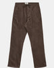 AKJAN ELASTIC CORD PANTS - Chocolate Brown