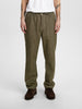 AKJAN TWILL CONTRAST PANTS - Deep Lichen Green
