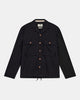 AKOTTO COT/LINEN OVERSHIRT - Caviar
