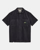 AKTHEO CORDUROY S/S SHIRT - Indian Teal
