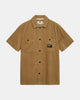 AKTHEO CORDUROY S/S SHIRT - Incense
