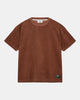 AKVILLADS CORDUROY S/S TEE - Chili Oil