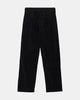 AKJAN CORD PLEAT PANTS - Caviar