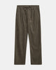 AKJAN CORD PLEAT PANTS - Deep Lichen Green