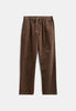 AKJAN CORD PLEAT PANTS - Carafe