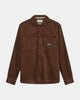 AKTHEO CORD L/S OVERSHIRT - Carafe