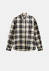AKLEIF VISCOSE CHECK LS SHIRT - Sky Captain