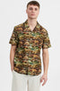 AKLEO POPLIN AOP SHIRT - Olivine